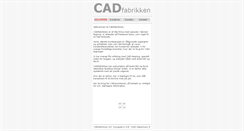 Desktop Screenshot of cadfabrikken.dk